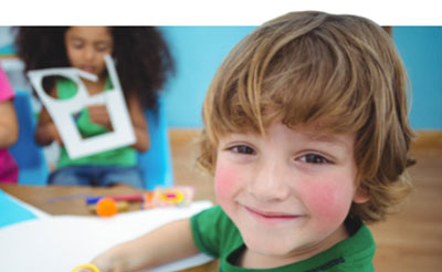 elementary boy smiling