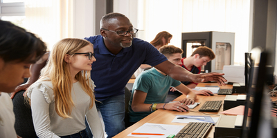 adult students in classroom