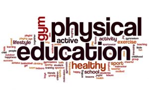 physical education word cloud