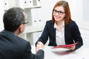 teacher interviewing for job