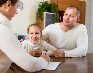 teacher and parent