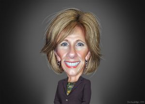 who is betsy devos caricature
